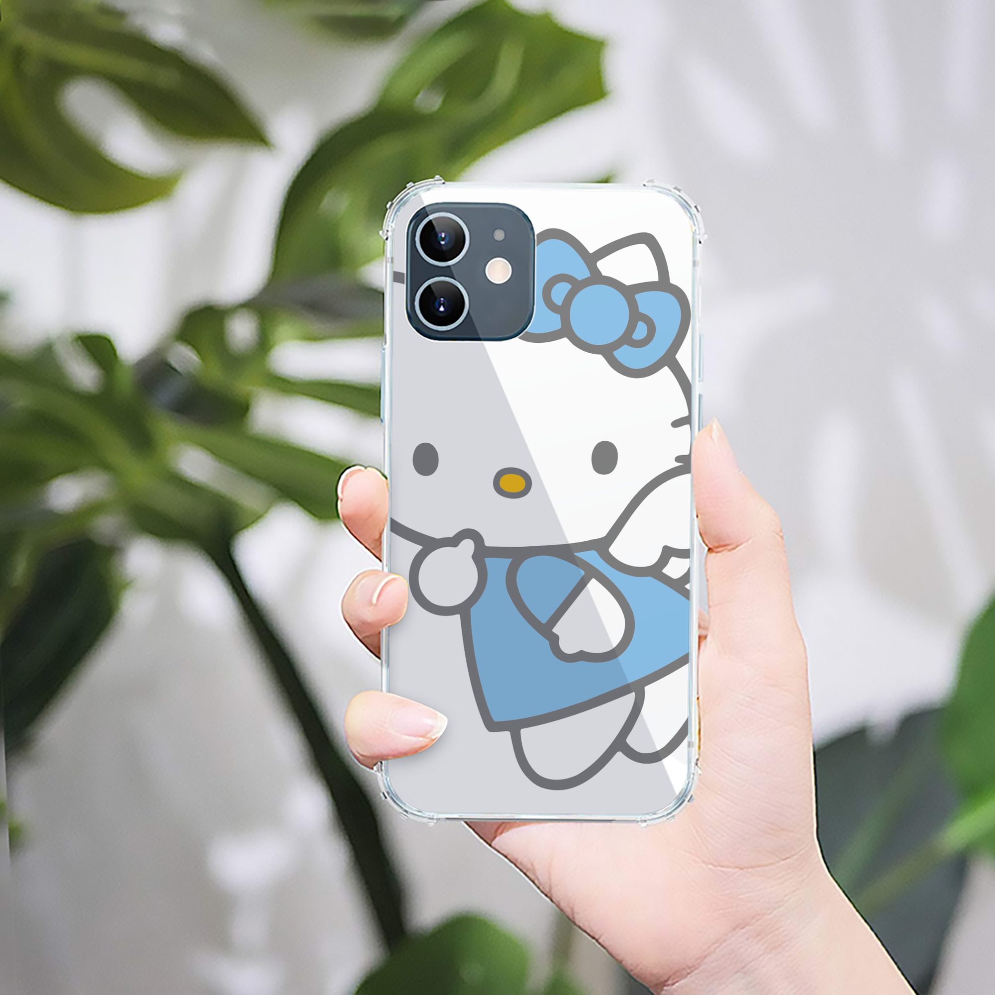 （画像用） Hello Kitty ハローキティ 【iPhone 12シリーズ対応】透明スマホケース（クリアソフトケース）